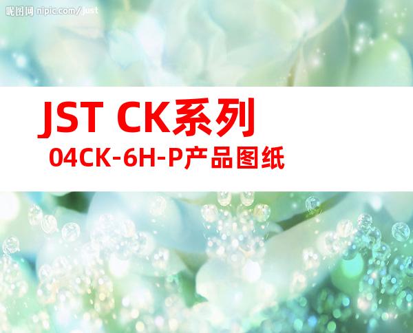 JST CK系列 04CK-6H-P产品图纸